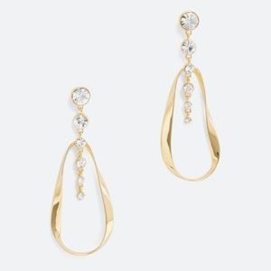 Vince Camuto new with tags gold and crystal earrings